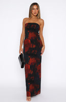 Leave You Alone Maxi Dress Deep Merlot