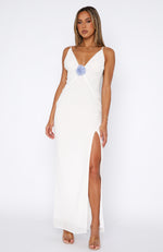 In Time Maxi Dress Off White