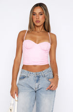 Come Over Bustier Baby Pink