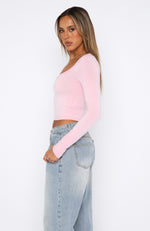 Latest Update Long Sleeve Top Baby Pink