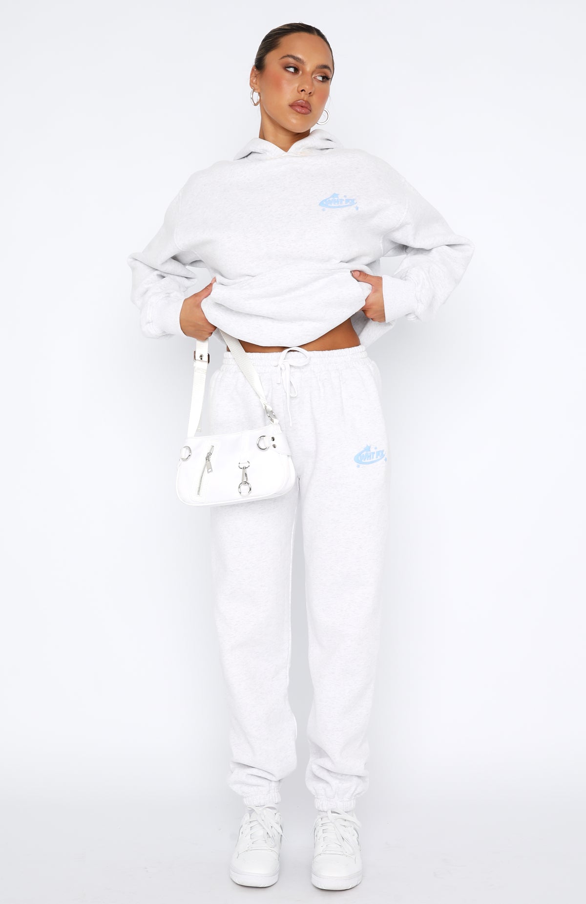 The Main Star Sweatpants Grey Marle | White Fox Boutique US