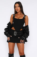 Used To Me Mini Skirt Black