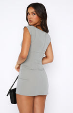 Used To This Mini Skirt Grey