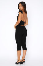 Day For It Cropped Pants Black