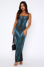 Feeling The Heat Maxi Dress Neptune