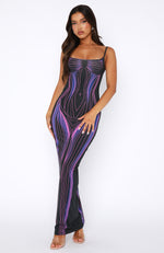 Feeling The Heat Maxi Dress Mercury