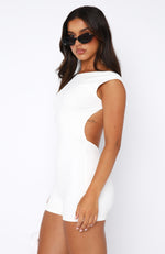 We Won't Stop Playsuit White