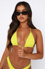 Summer Lovin Bikini Top Lemongrass