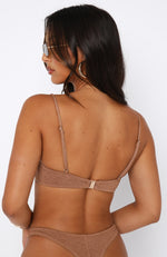 Island In The Sun Bikini Top Mocha