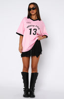 Take The Chance Oversized Jersey Pink