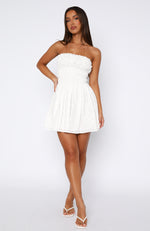 Girly Girl Mini Dress White