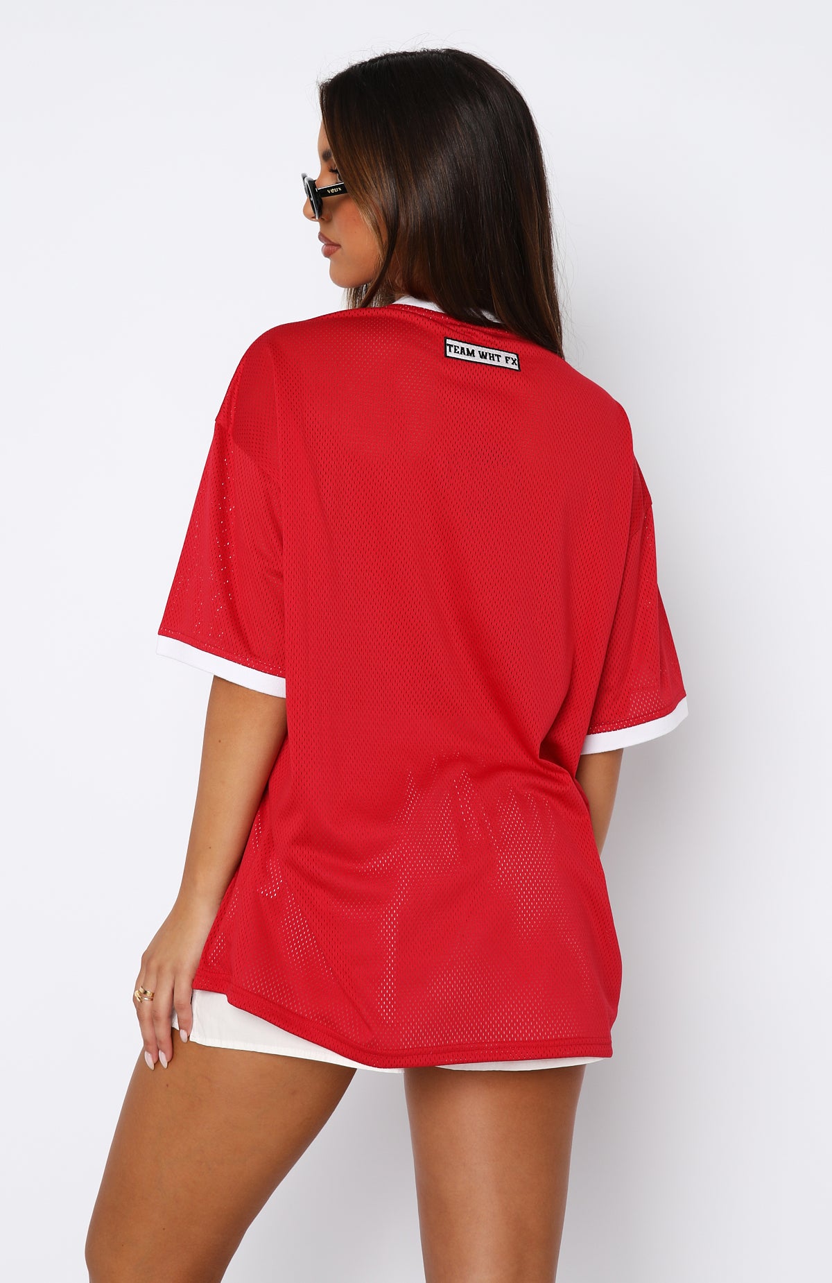white christmas dresses Hit A Home Run Oversized Jersey Red