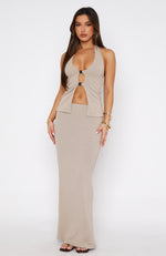 First Light Maxi Skirt Taupe