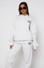 Sport Edition Oversized Hoodie Grey Marle