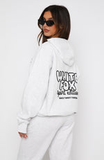 Sport Edition Oversized Hoodie Grey Marle