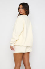 Manifest It Oversized Sweater Cream