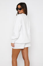 Manifest It Oversized Sweater Grey Marle