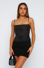 Show Favourite Bustier Umber Lace