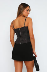 Show Favourite Bustier Umber Lace