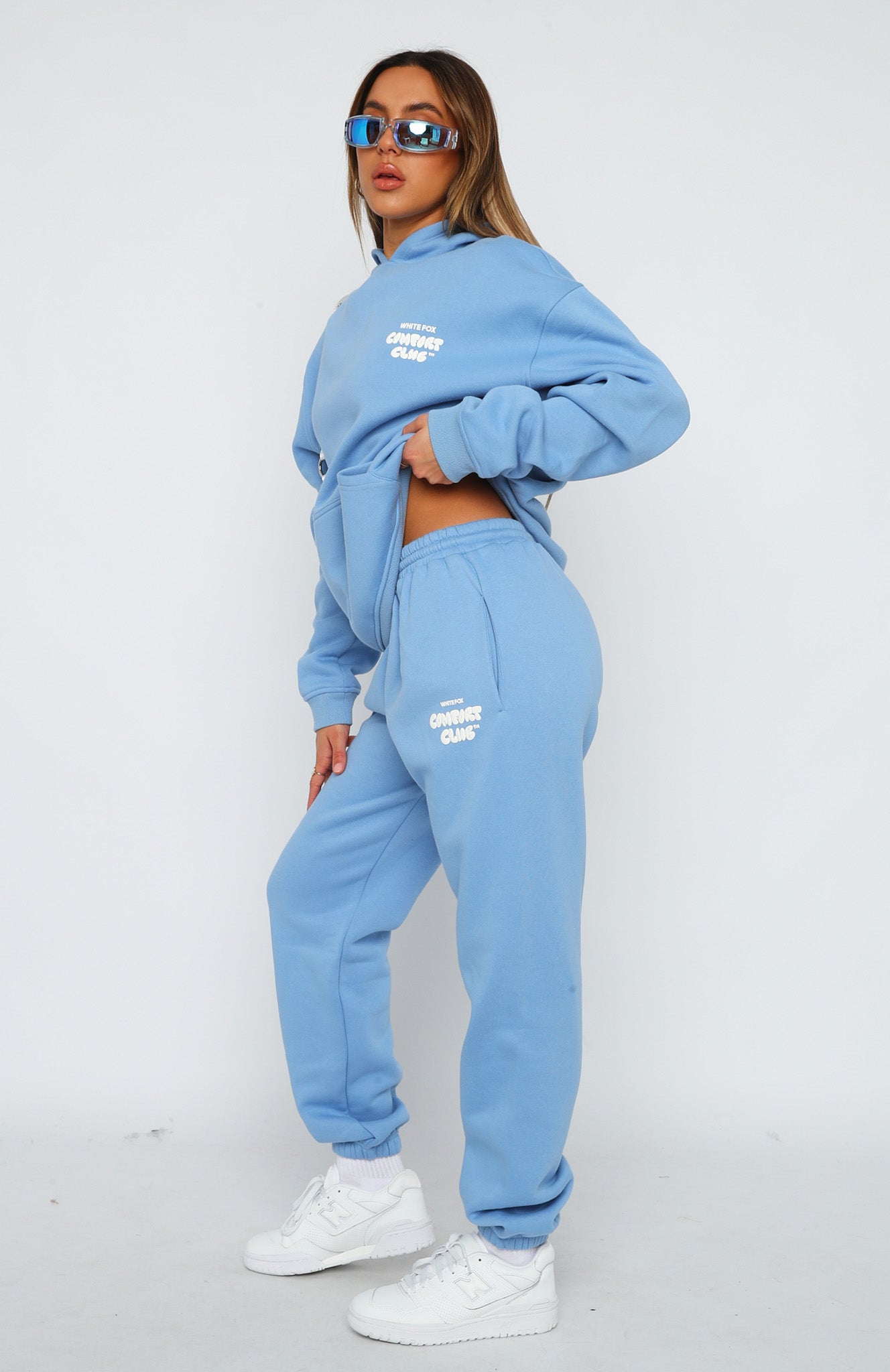 Comfort Club Sweatpants Blissful Blue | White Fox Boutique US