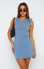 Dream Of Him Mini Dress Blue
