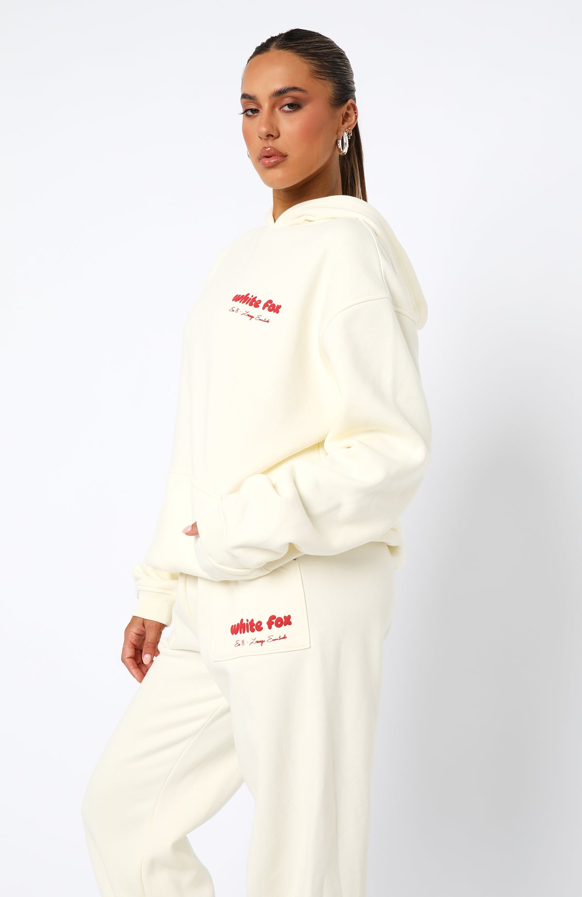 Era 8 Oversized Hoodie Cherry Cream | White Fox Boutique US