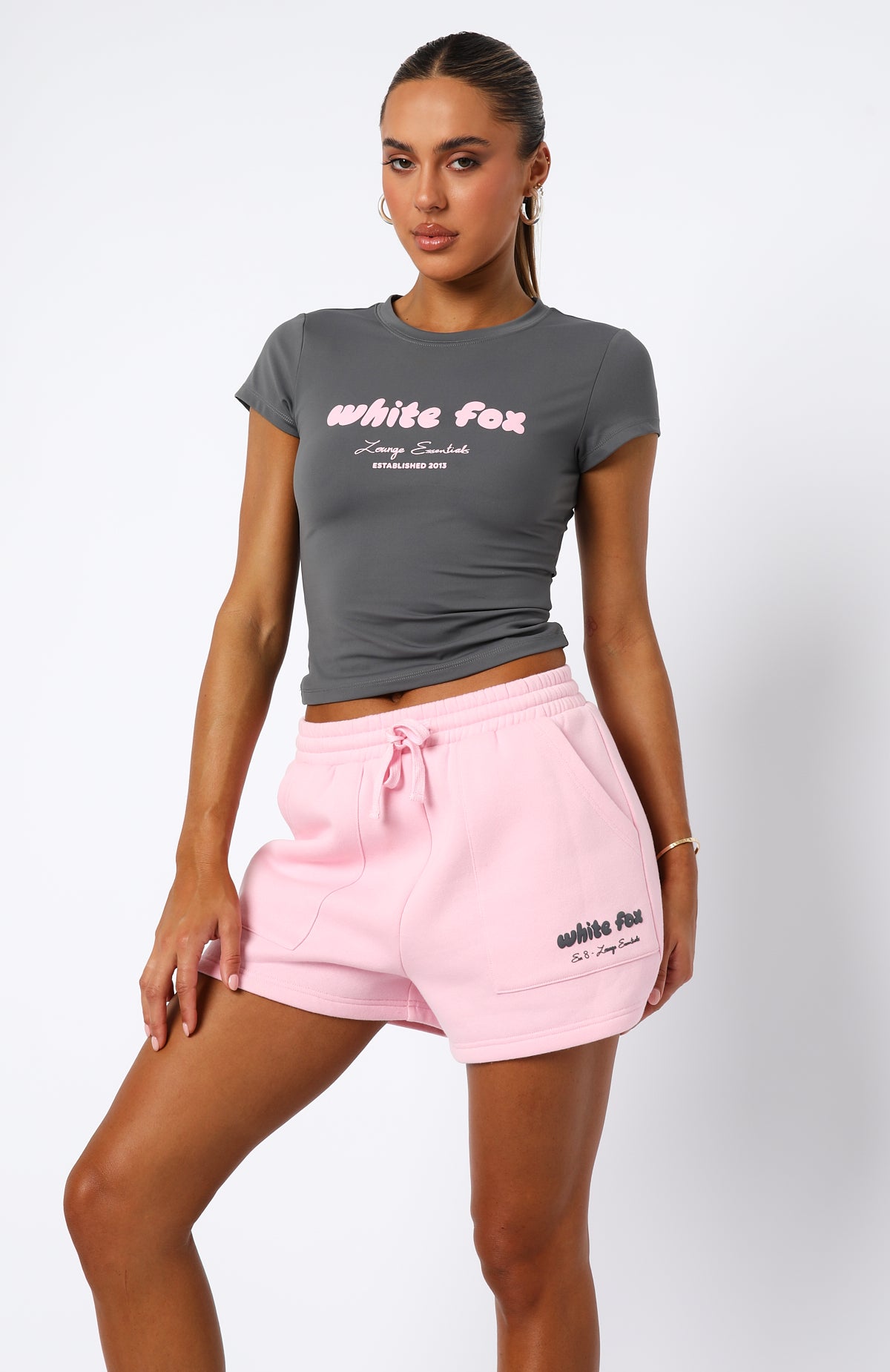 Era 8 Baby Tee Slate | White Fox Boutique US