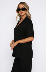 Comes In Waves Shirt Black