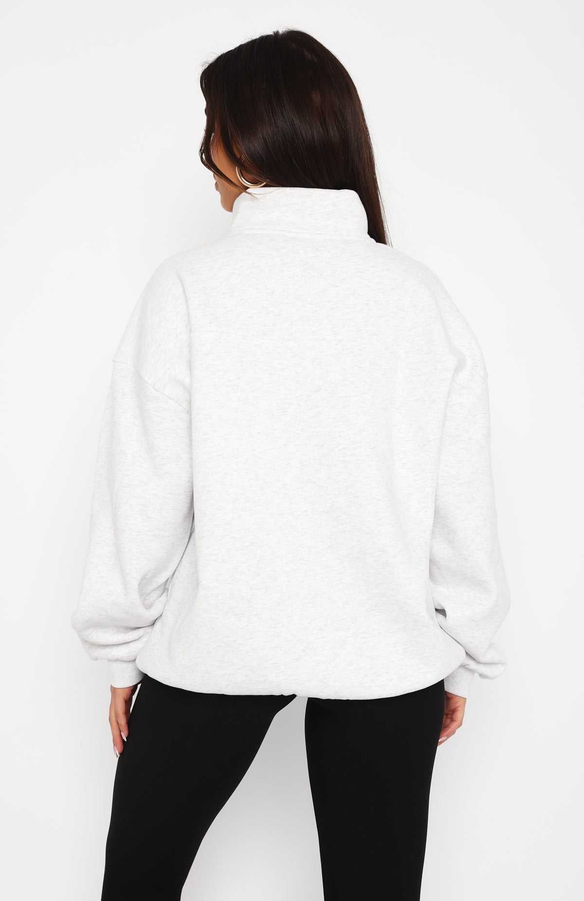 Where Did You Go Zip Front Sweater Grey Marle | White Fox Where Did You Go Zip Front Sweater Grey Marle | White Fox