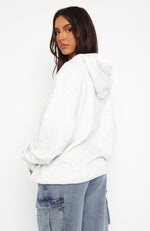 Shout It Out Oversized Hoodie Grey Marle