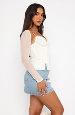 One Night Only Bustier White