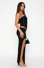 Let Me Be Yours Maxi Skirt Black