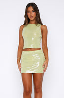 Like You Mean It Sequin Top Citrus