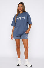 Step Back Oversized Tee Ocean