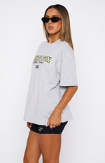 A Power Move Oversized Tee Grey Marle