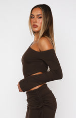 Midnight Muse Long Sleeve Top Chocolate