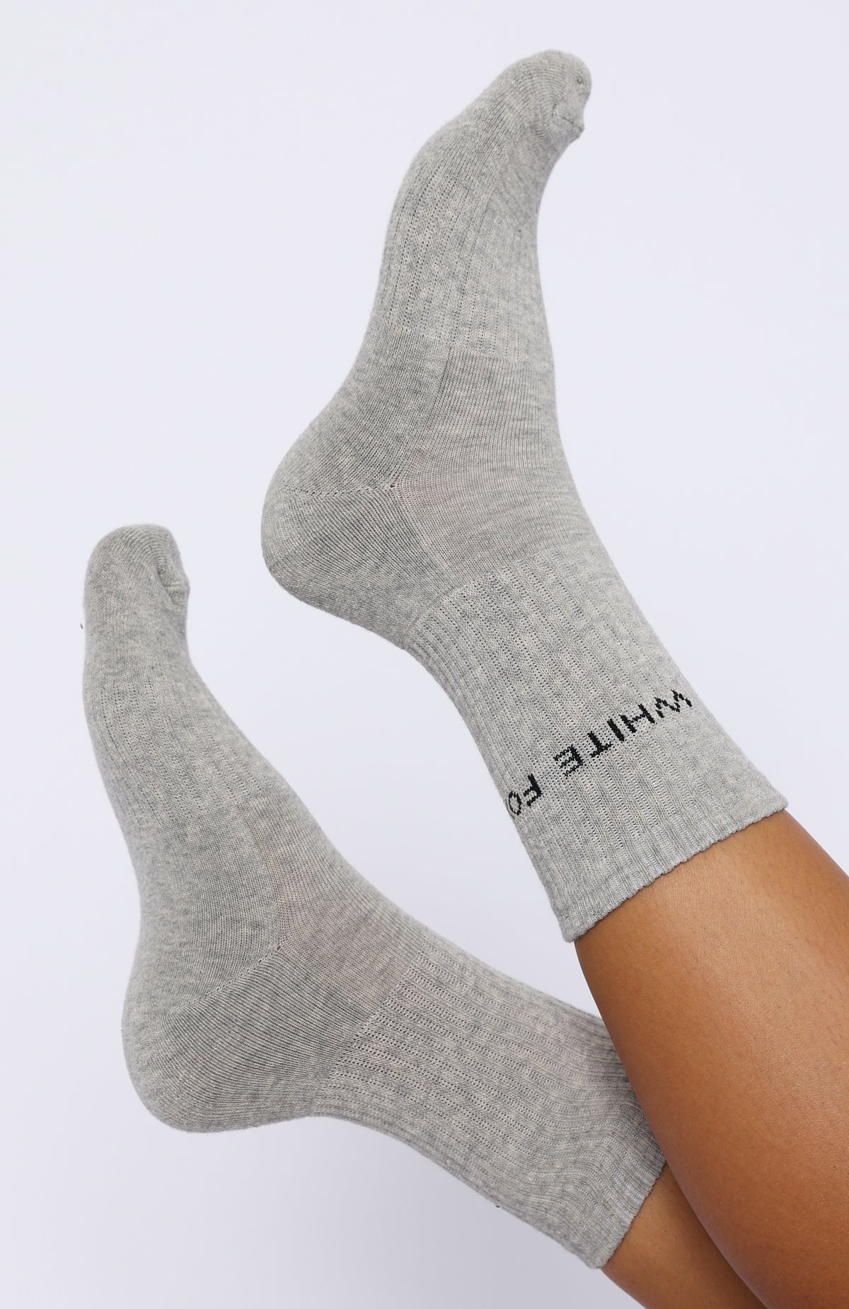 Good To Go Socks Grey Marle | White Fox Boutique US