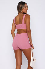 What's Been Going On Booty Shorts Pink