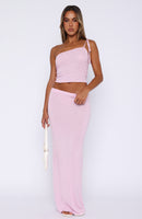 Carrying Your Love Maxi Skirt Pink