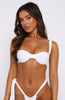 Elouera Bikini Top White