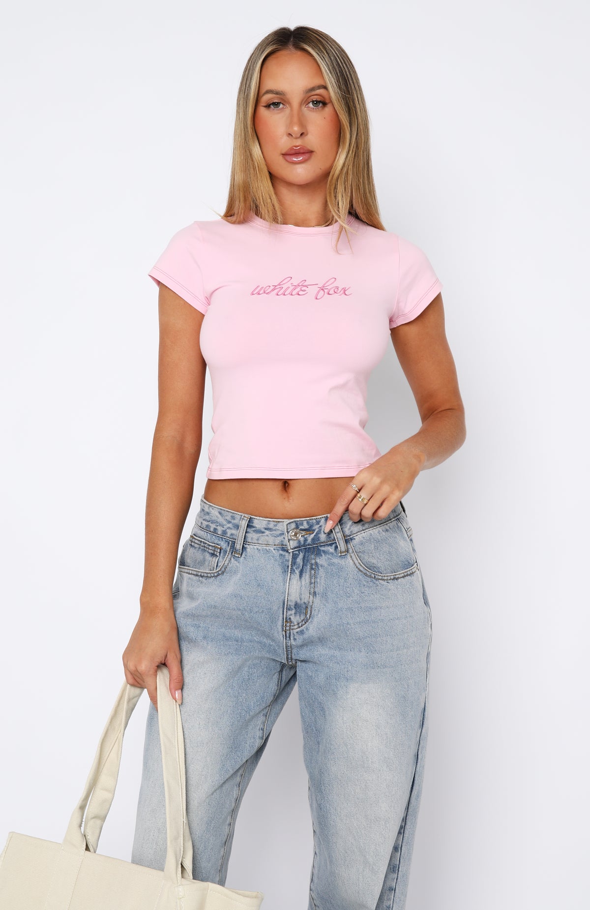 The Original Baby Tee Pink | White Fox Boutique US