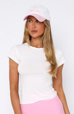 On The Courts Cap White/Pink