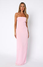 Leave You Alone Maxi Dress Baby Pink