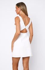 Turn The Heat Up Mini Dress White