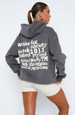Enough Said Oversized Hoodie Volcanic