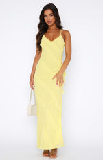 From Another World Maxi Dress Lemon Sorbet