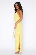 From Another World Maxi Dress Lemon Sorbet
