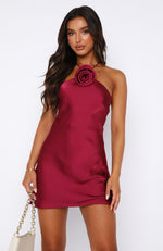 Girl In The Sun Mini Dress Wine