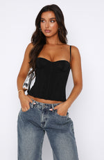 Been Waiting Bustier Black