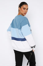 Latest And Greatest Oversized Sweater Dusty Blue